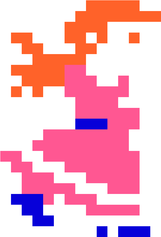 Retro Pauline Pixel Art PNG
