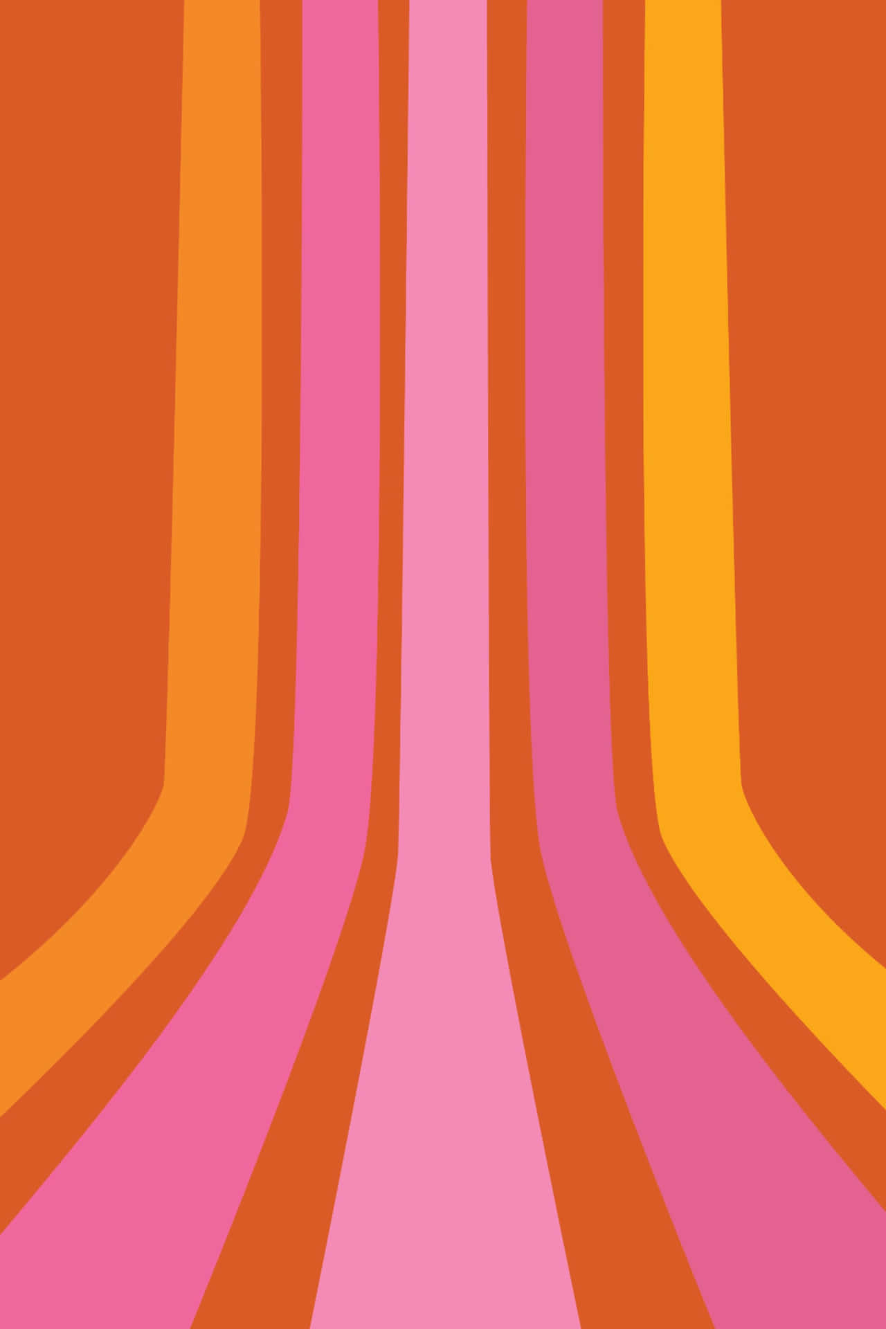An Orange And Pink Striped Background Wallpaper
