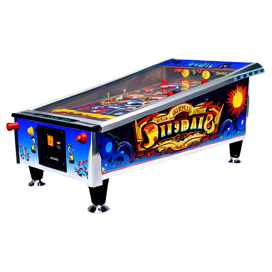 Retro Pinball Arcade Png 06242024 PNG