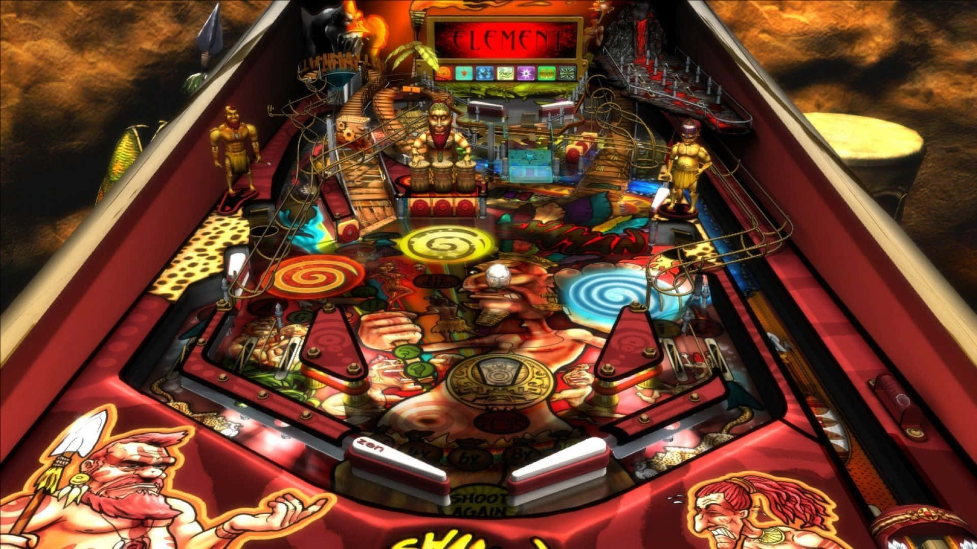 Retro Pinball Gaming Machine Wallpaper