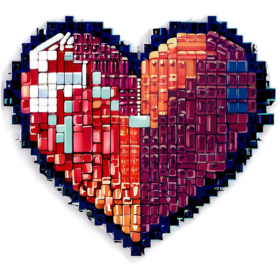 Retro Pixel Heart Png Cmu PNG