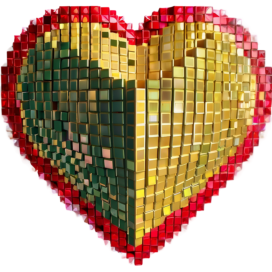 Retro Pixelated Heart Png 61 PNG