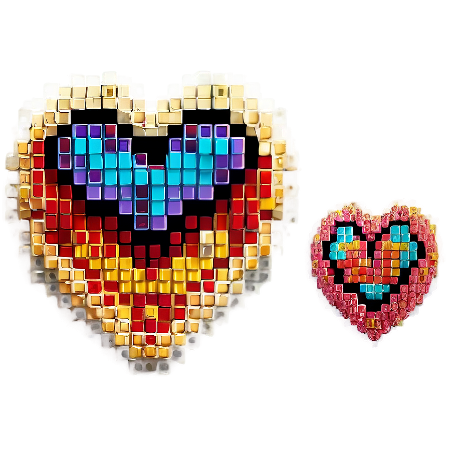 Retro Pixelated Heart Png Ewg25 PNG