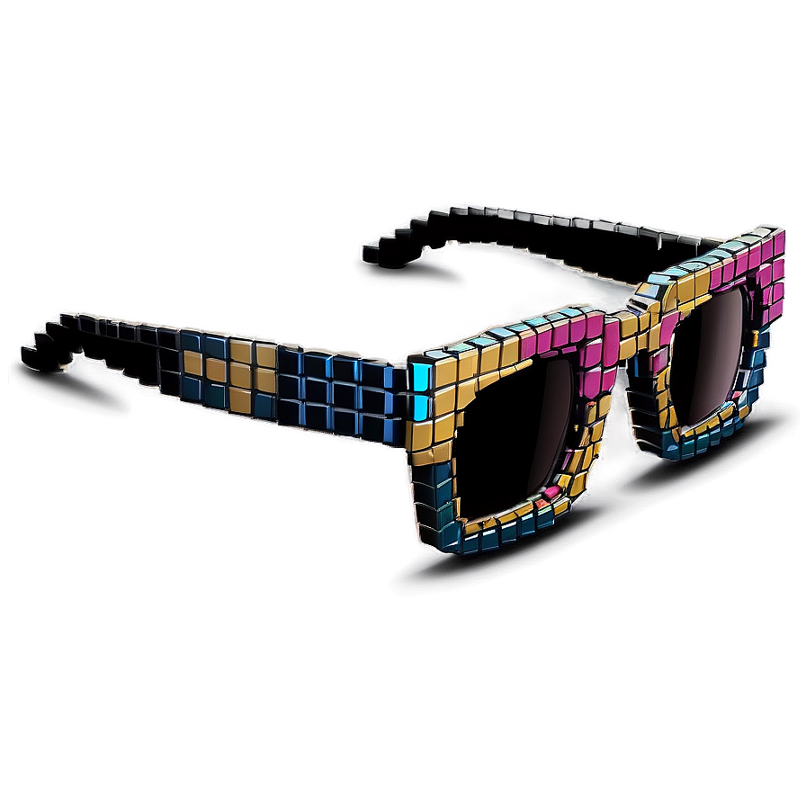 Download Retro Pixelated Sunglasses Png Hmg | Wallpapers.com