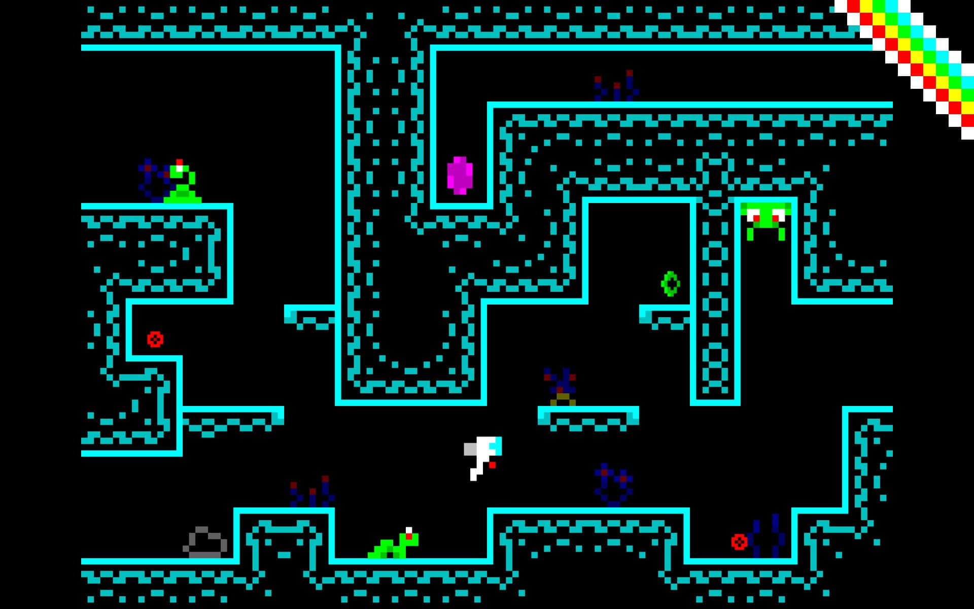 Retro Platform Game Niveau Achtergrond