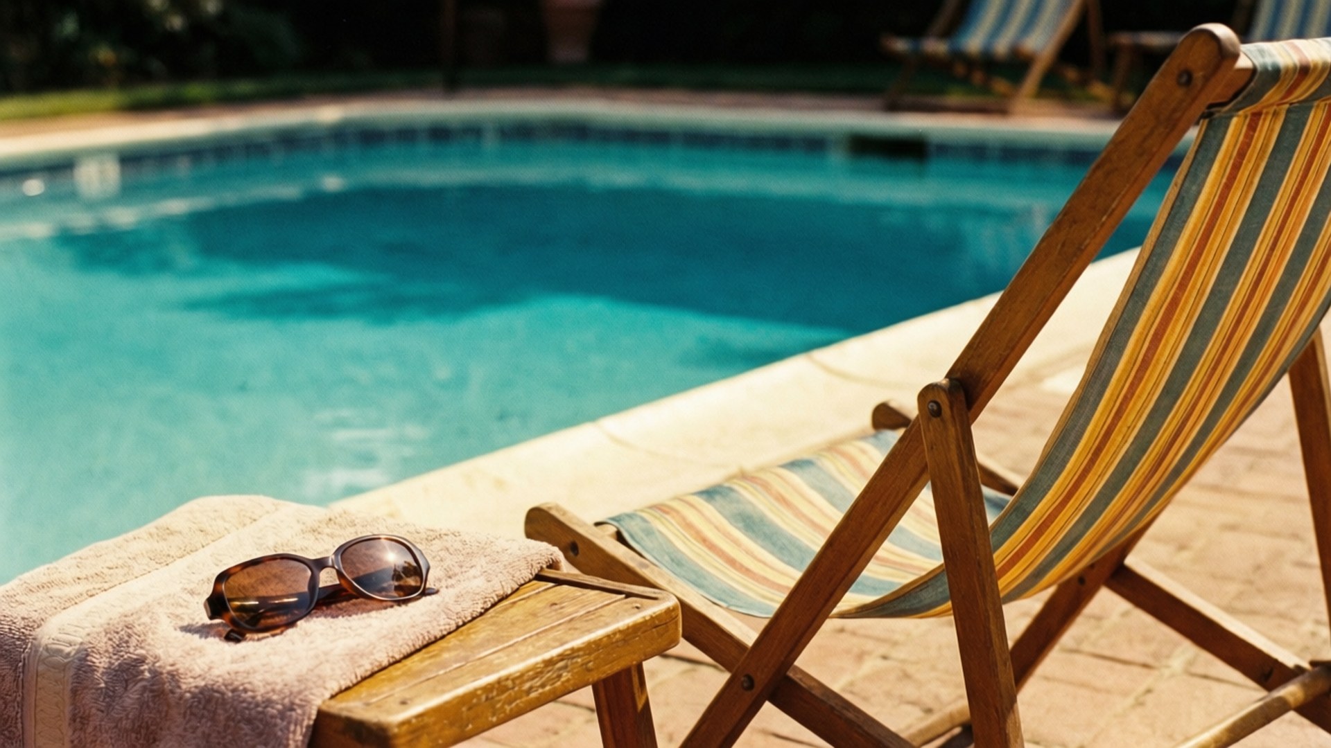 Retro Poolside Summer Achtergronden