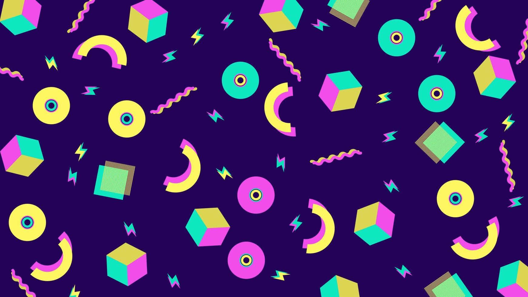 Retro Pop Pattern Background Wallpaper