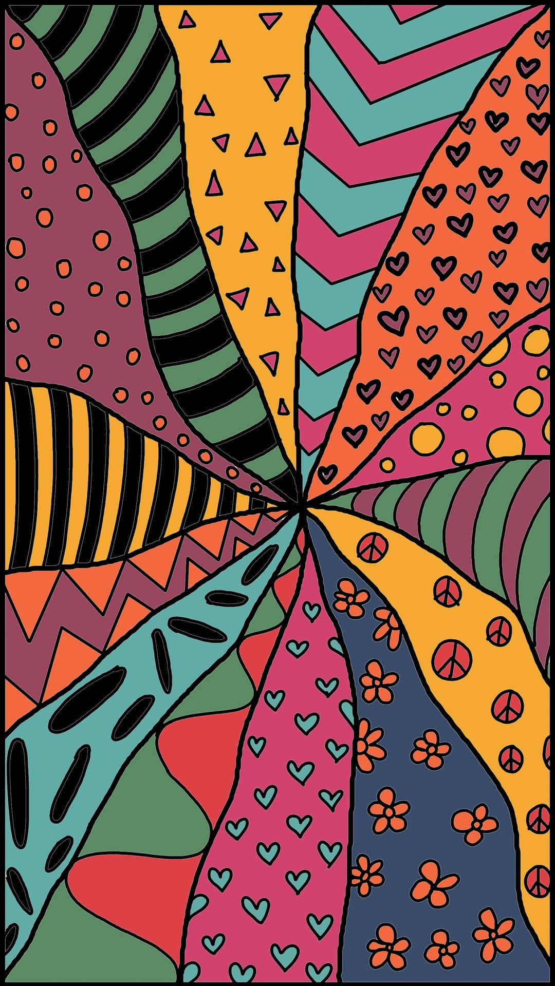 Retro_ Psychedelic_ Patterns_ Artwork Wallpaper