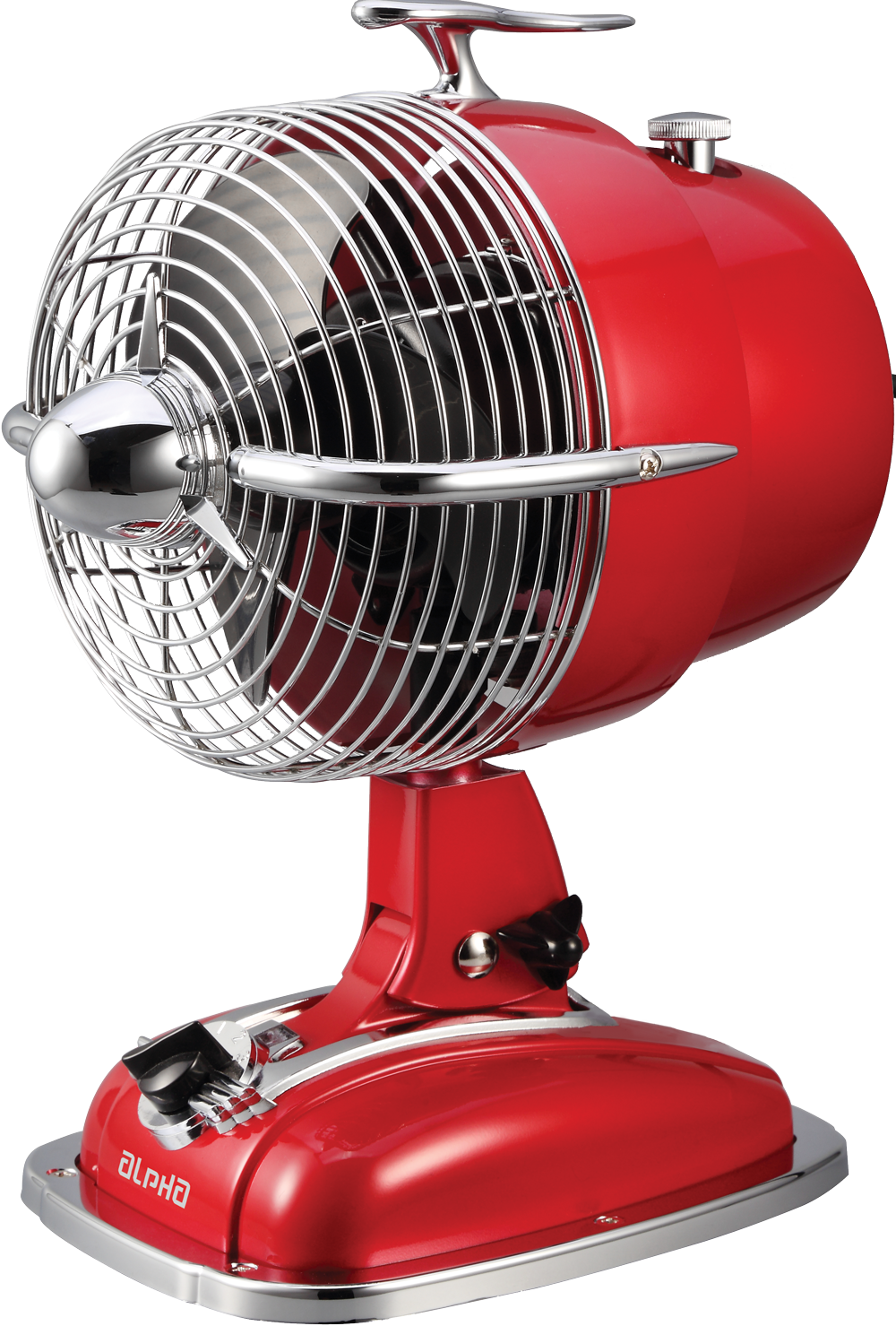 Retro Red Table Fan PNG
