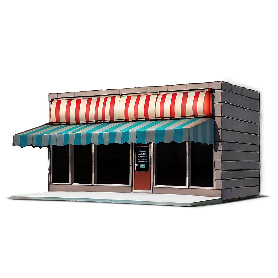 Retro Store Awning Png Mjl47 PNG