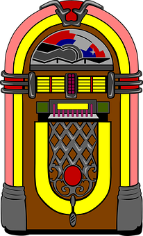 Retro Style Jukebox Illustration PNG