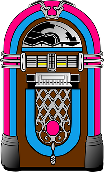 Retro Style Jukebox Illustration PNG