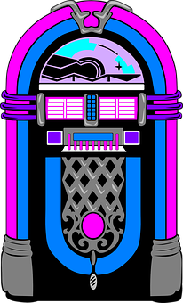 Retro Style Jukebox Illustration PNG