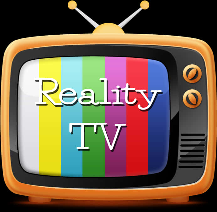 Retro Style Reality T V Concept PNG