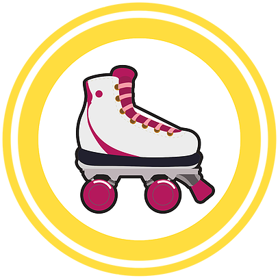 Retro Style Roller Skate Illustration PNG
