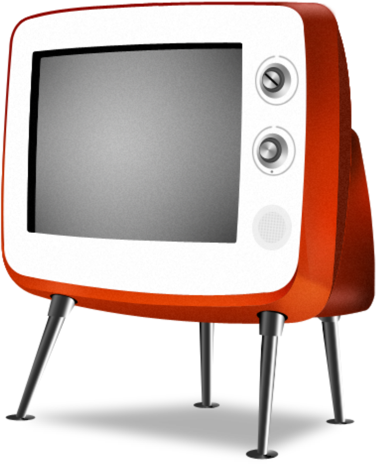 Retro Style Television Icon PNG