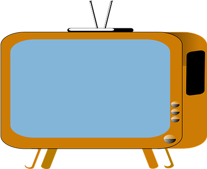 Retro Style Television Vector PNG