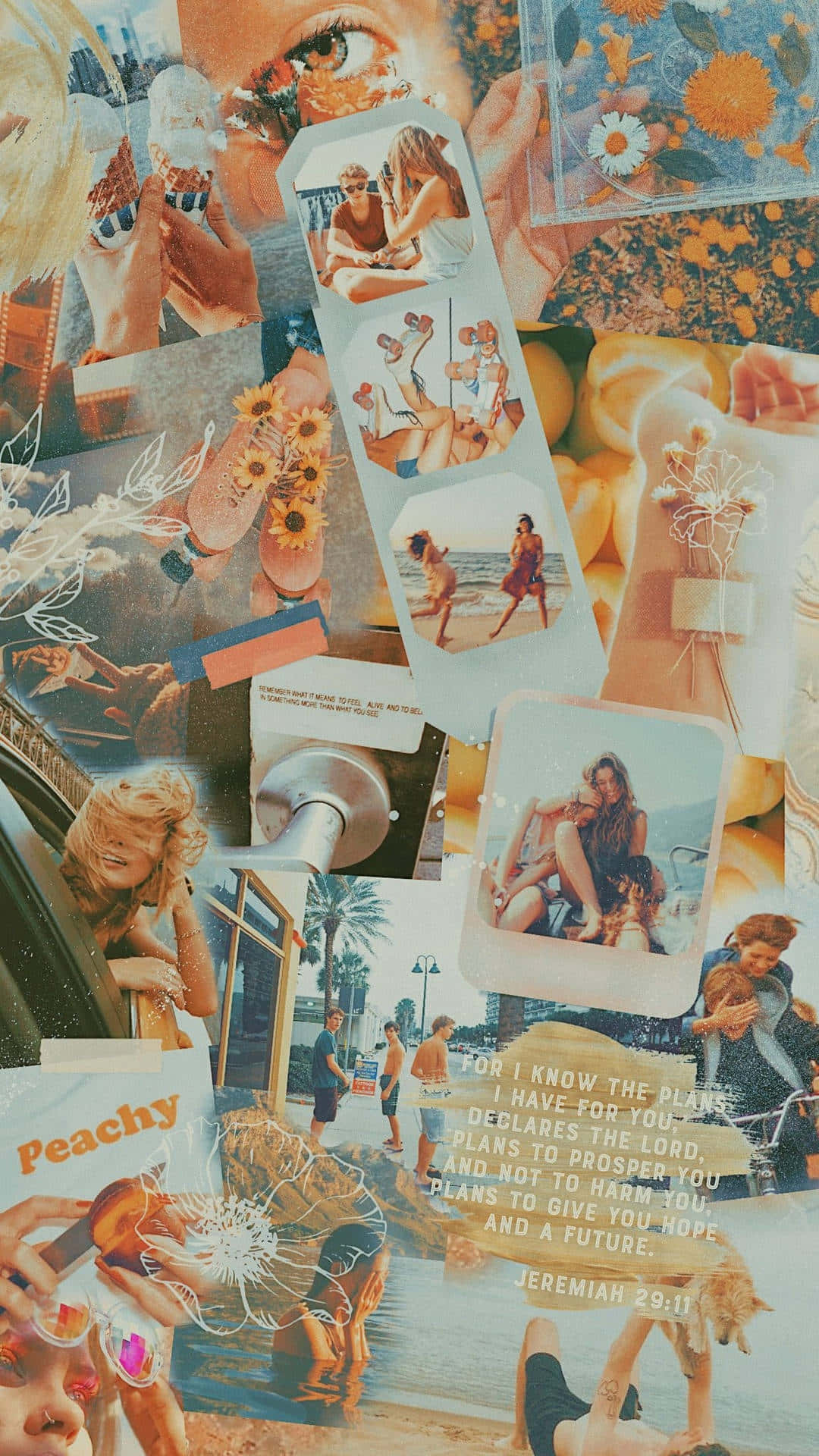 Retro Summer Collage Aesthetic.jpg Wallpaper