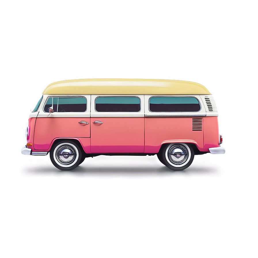 Retro Summer Vibes Van Png Baf98 PNG