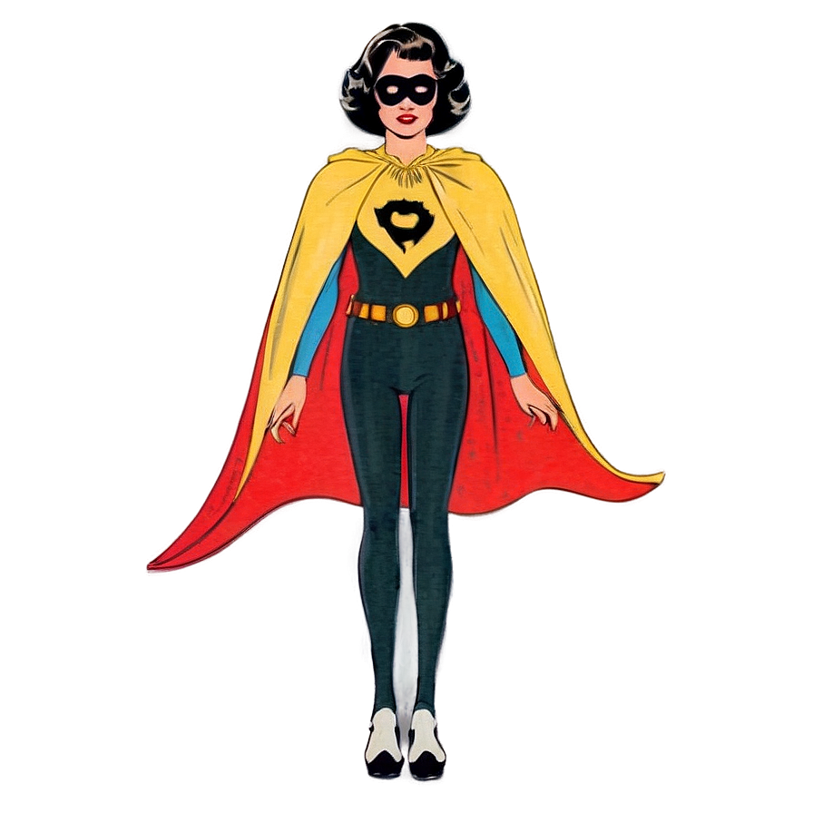 Retro Superhero Cape Style Png 06202024 PNG