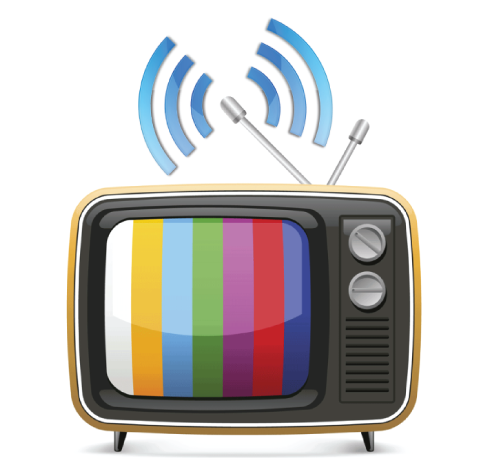 Retro T V Broadcasting Illustration PNG