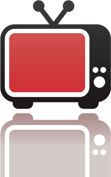 Retro T V Icon Vector PNG