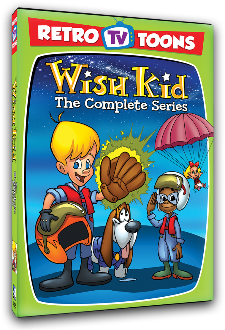 Retro T V Toons Wish Kid Complete Series D V D Cover PNG