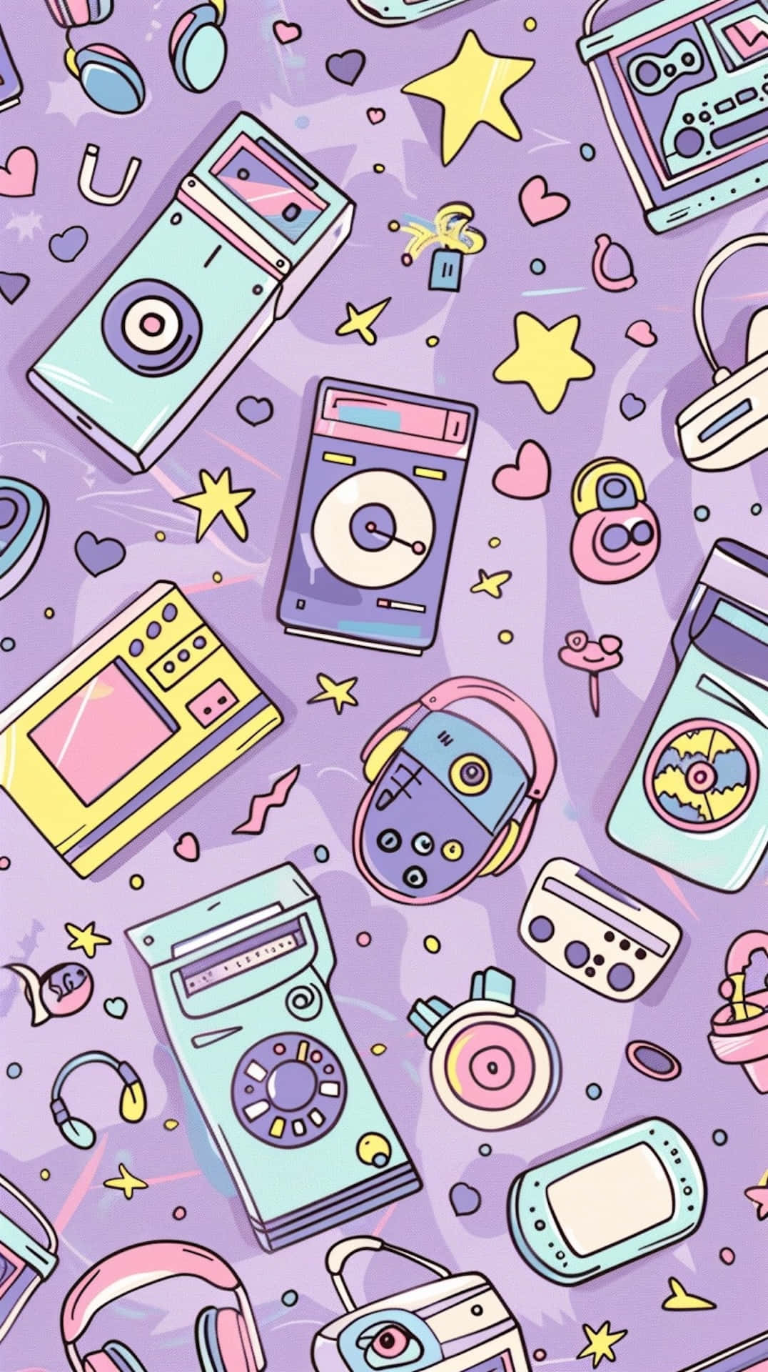 Retro_ Tech_ Pattern_00s_ Aesthetic.jpg Wallpaper