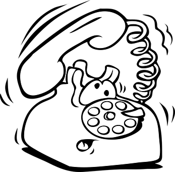 Retro Telephone Clipart PNG