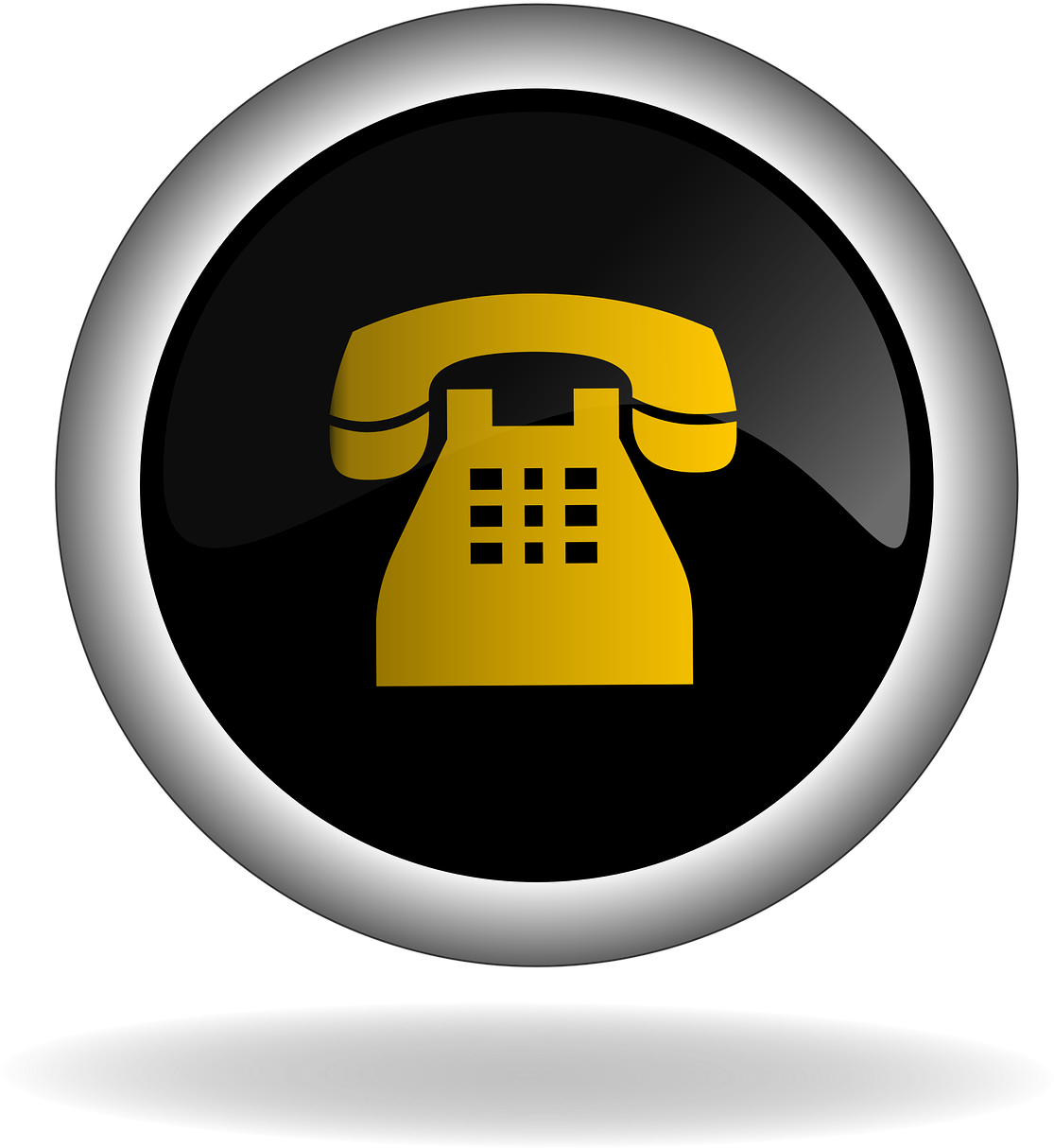 Retro Telephone Icon PNG