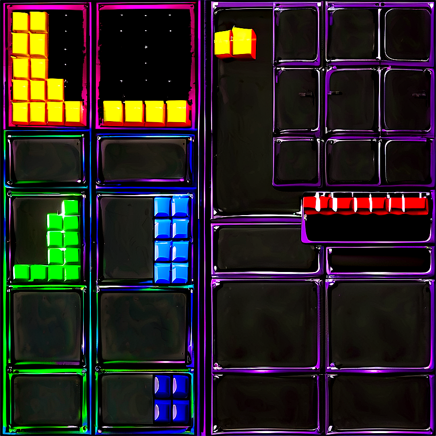 Retro Tetris Background Png Iko81 PNG