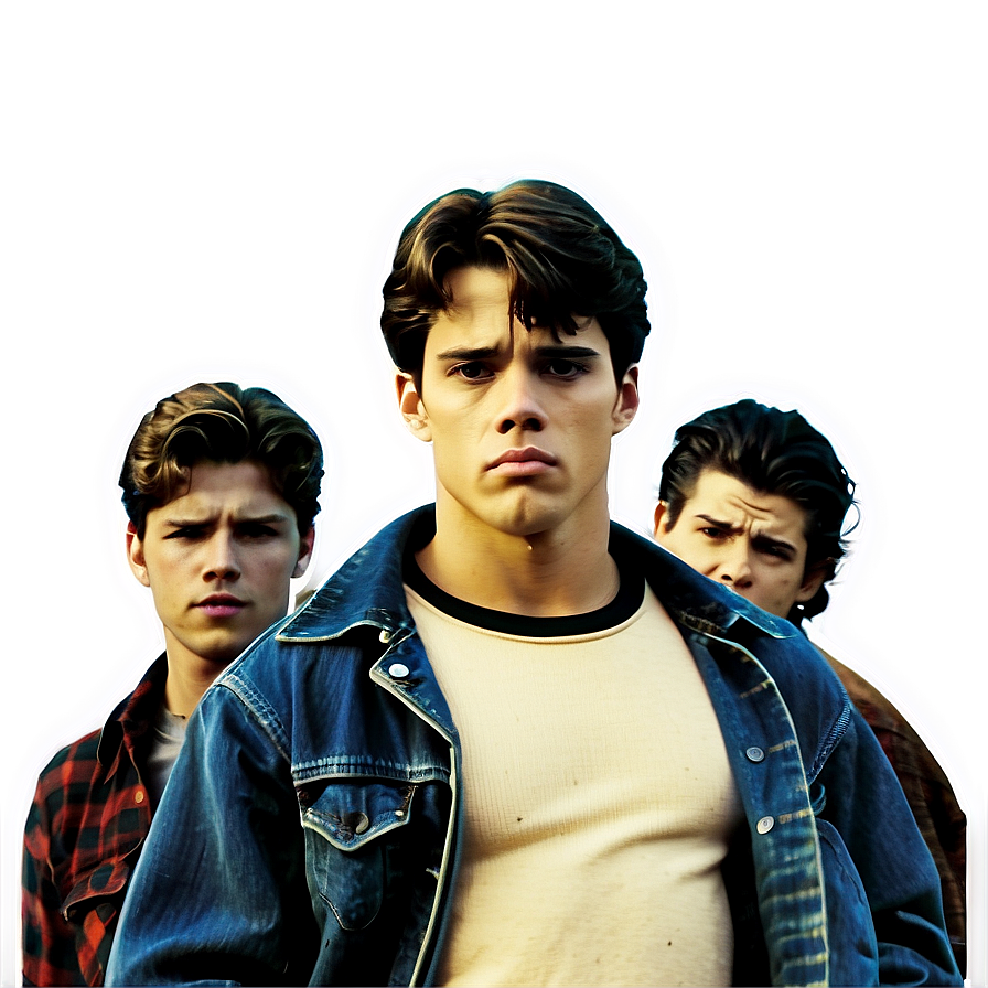 Retro The Outsiders Poster Png Acr60 PNG