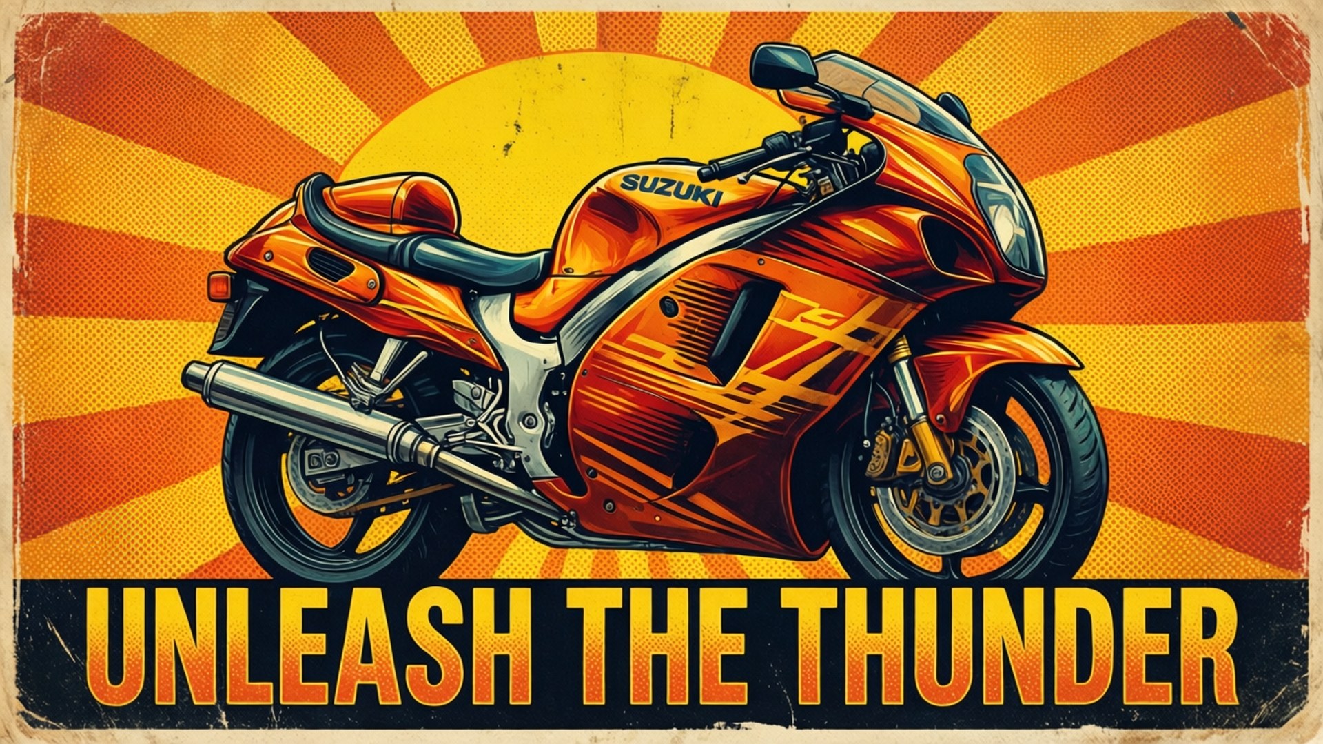 Retro Thunder Poster Wallpaper