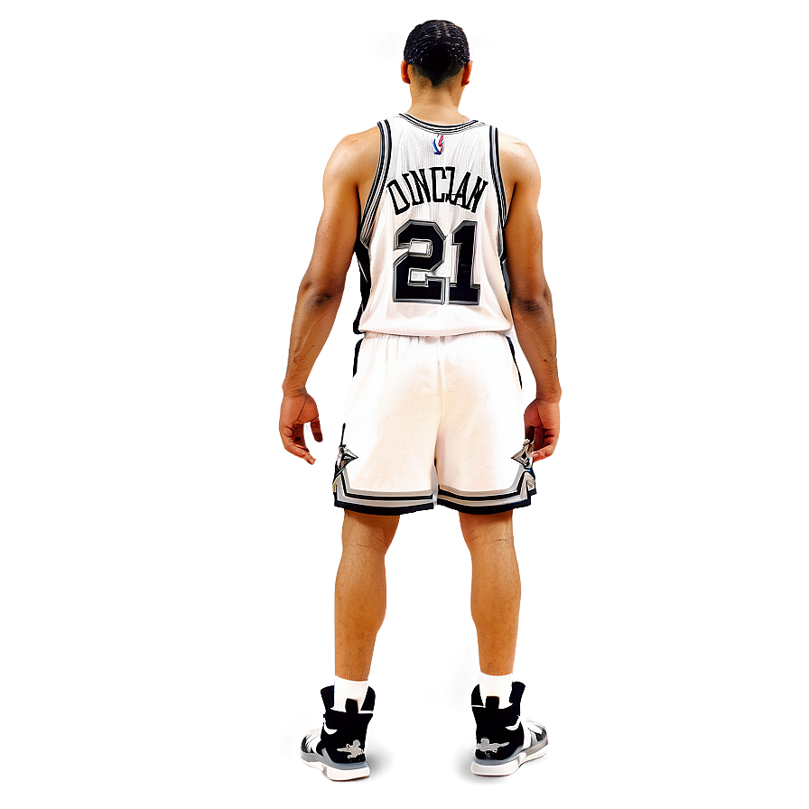 Retro Tim Duncan Spurs Png 06242024 PNG