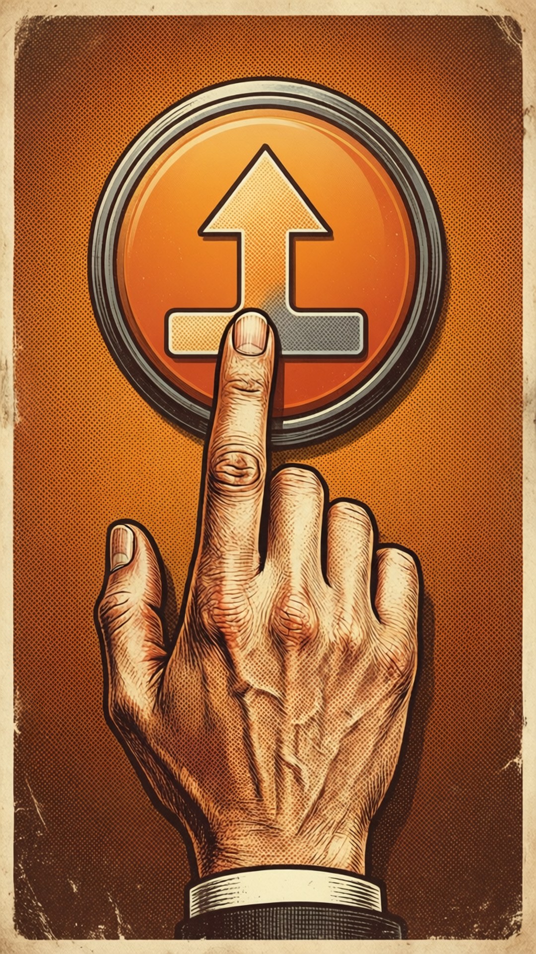 Tombol Upload Retro Wallpaper