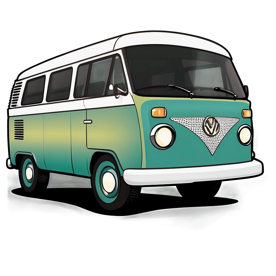 Retro Van Clipart Png Ege PNG