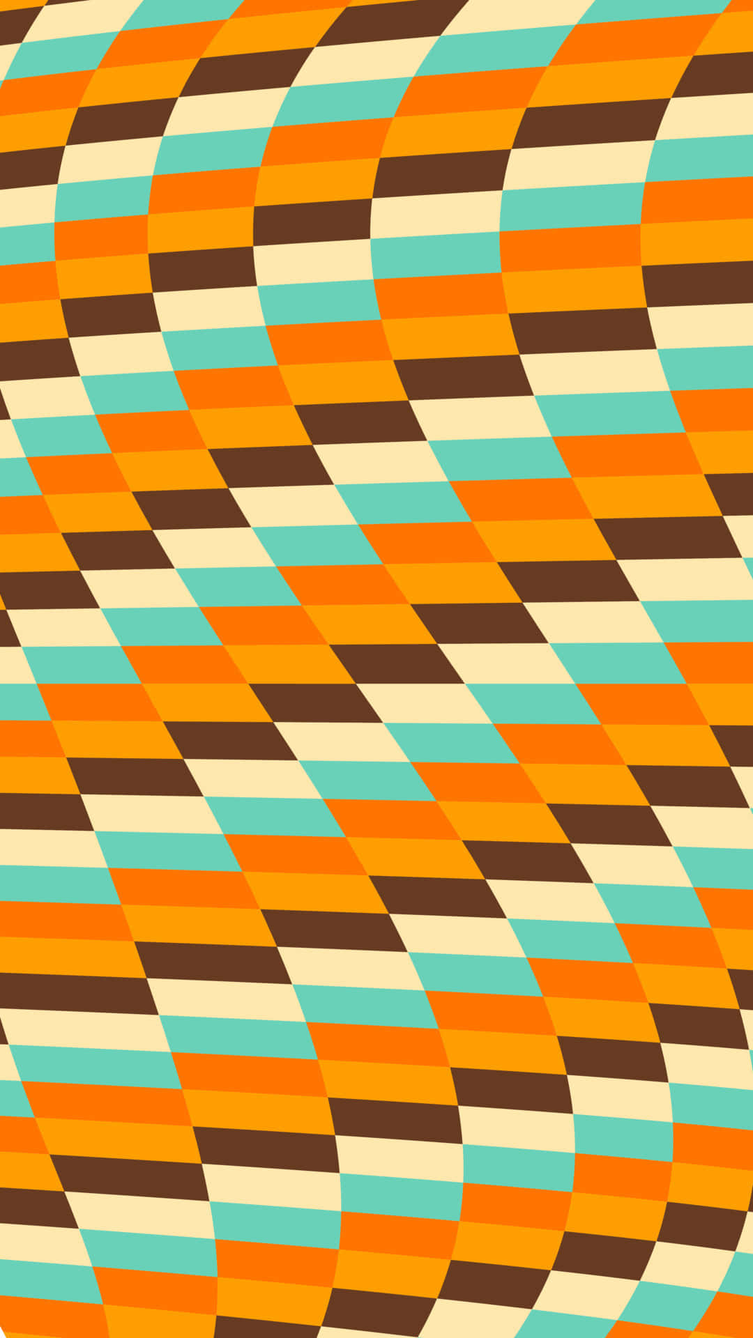 Retro Wave Stripes Pattern Wallpaper