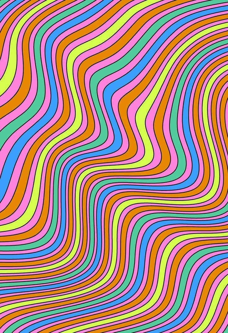 Retro Wavy Colorful Pattern.jpg Wallpaper