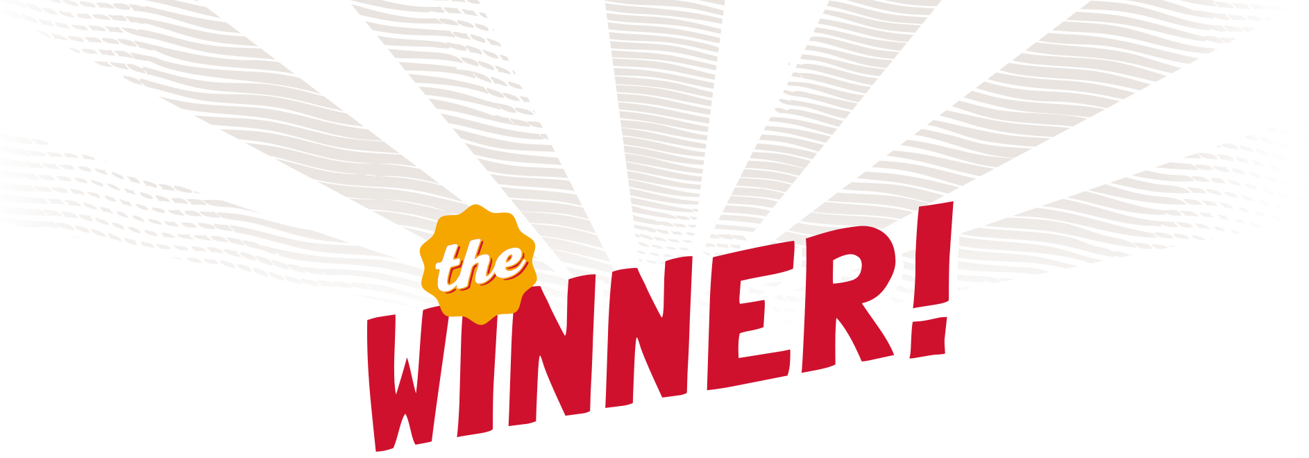 Retro Winner Announcement Banner PNG