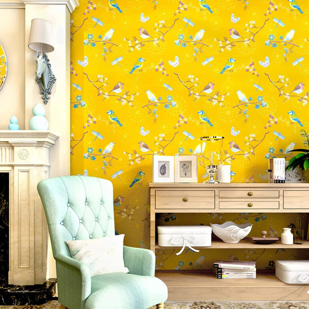 A Yellow Wall Wallpaper