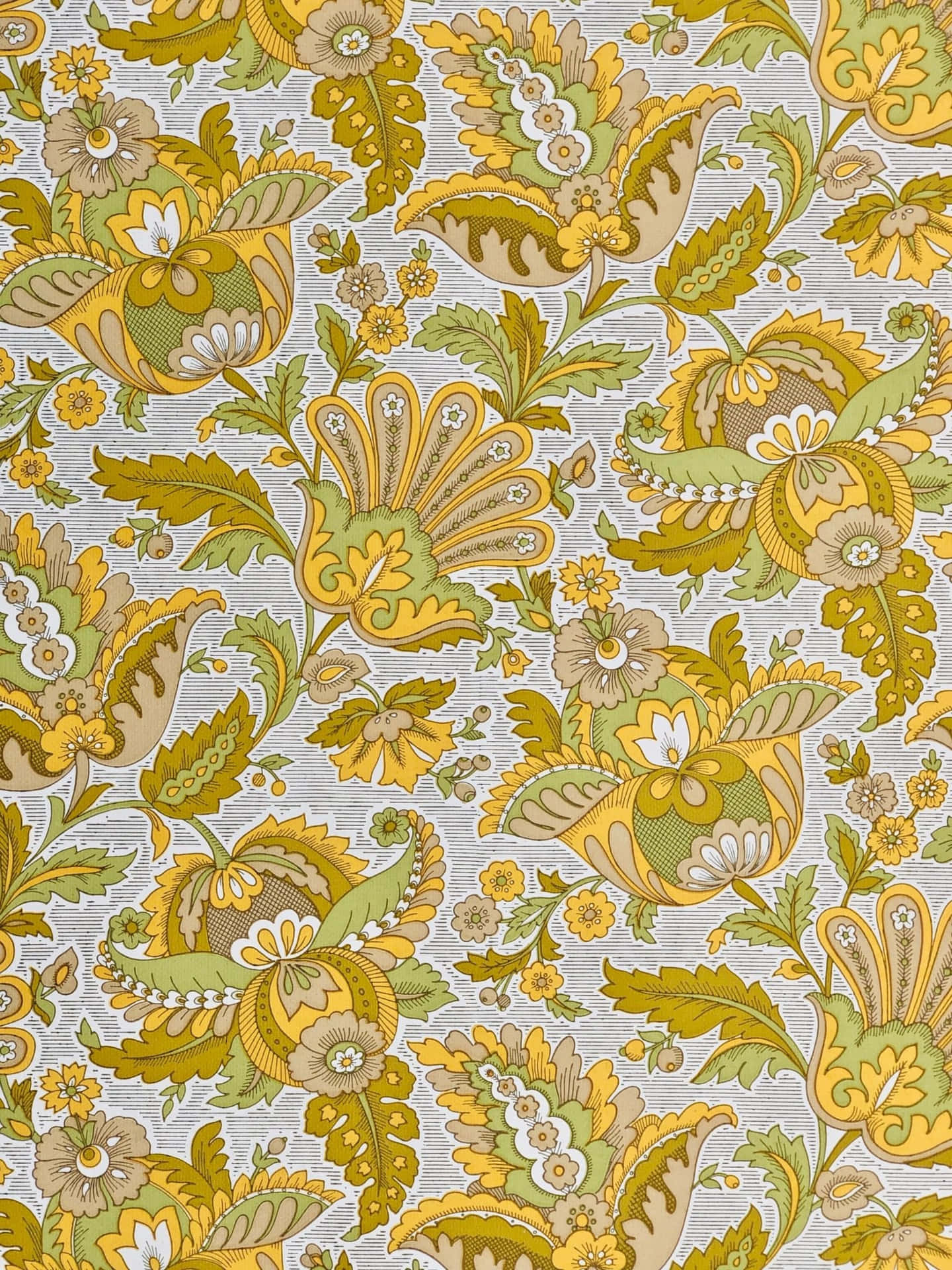 Make retro vibes effortless and chic with yellow! Wallpaper