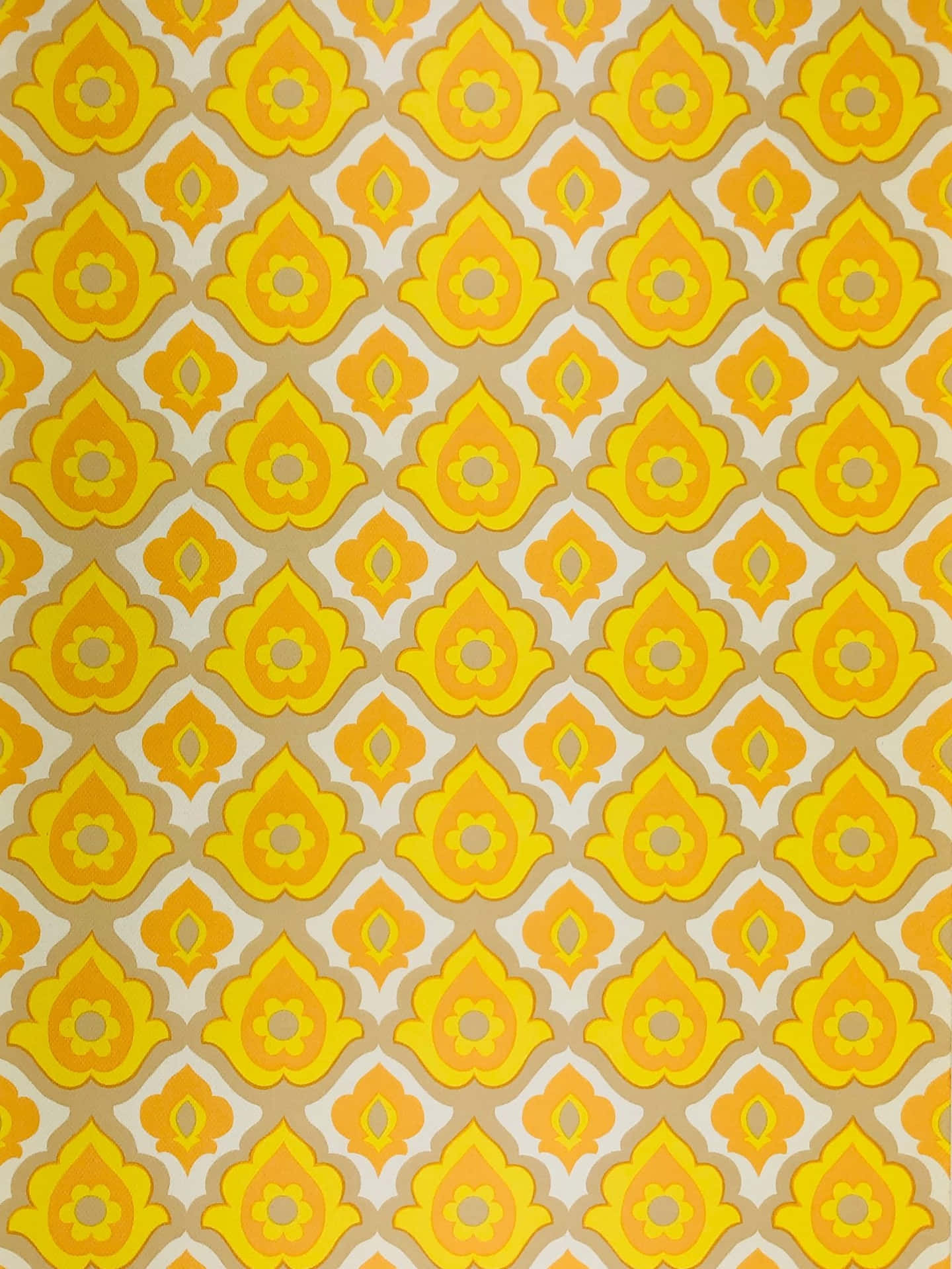 Tittaut Över Horisonten Med Retro Yellow. Wallpaper