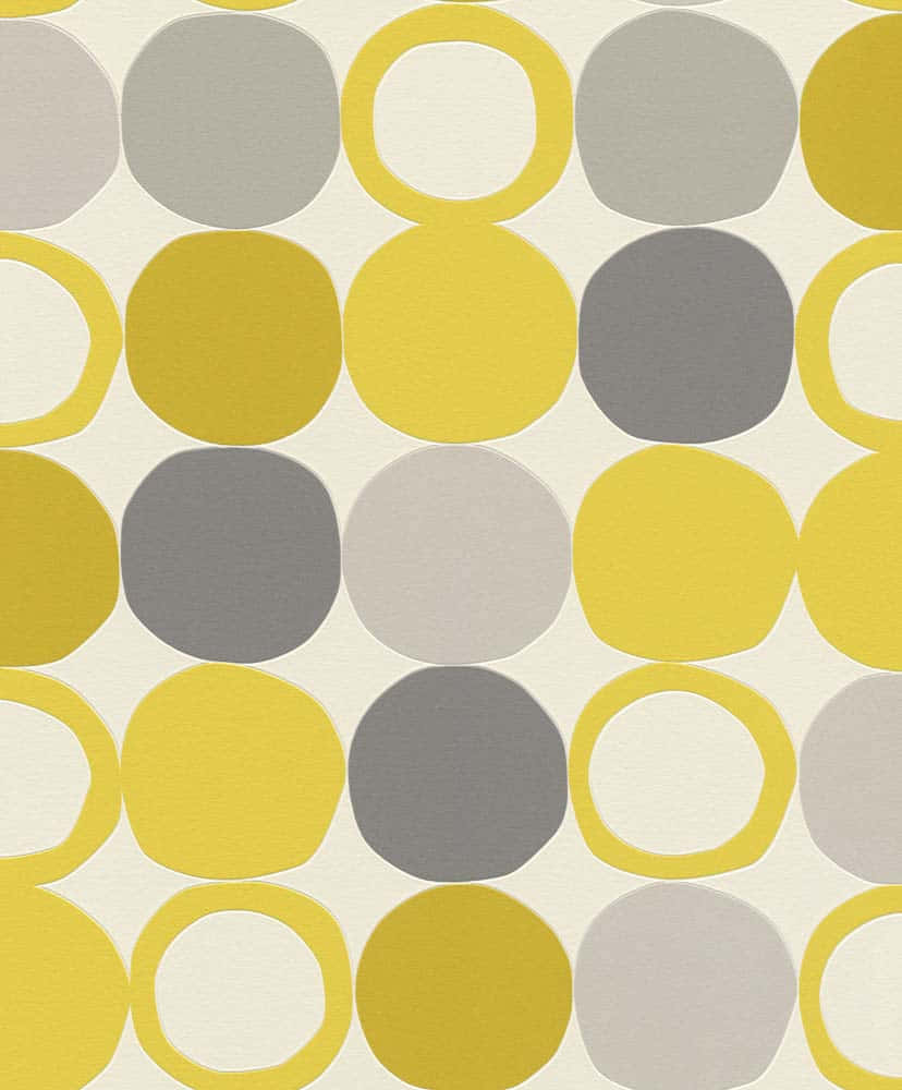 Brighten Your Mood with Retro Yellow Wallpaper