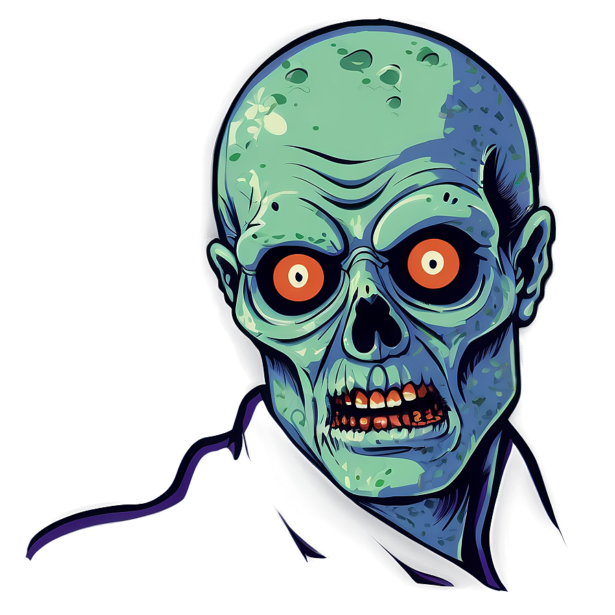 Retro Zombie Illustration Png 29 PNG