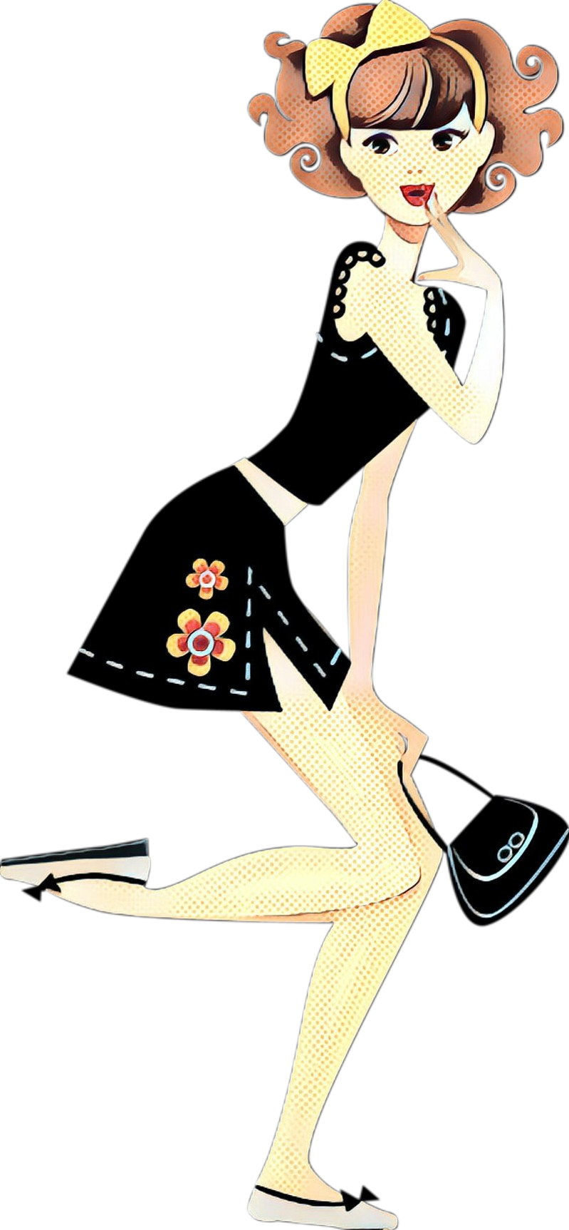 Retro_ Pinup_ Girl_ Vector PNG