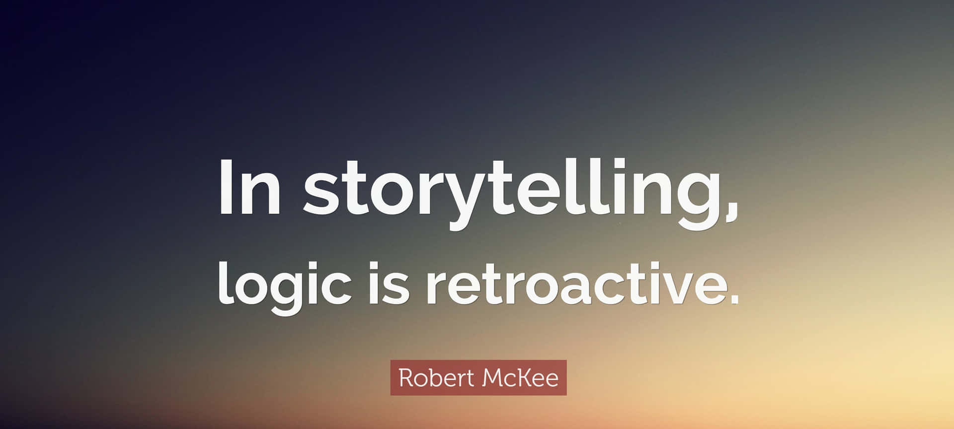 Retroactive In Storytelling Quote Graphics Wallpaper