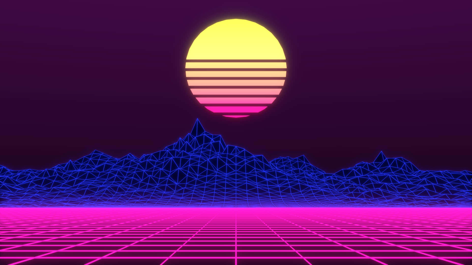 "Take a trip back to the 80s with this retro-inspired, neon-soaked background."