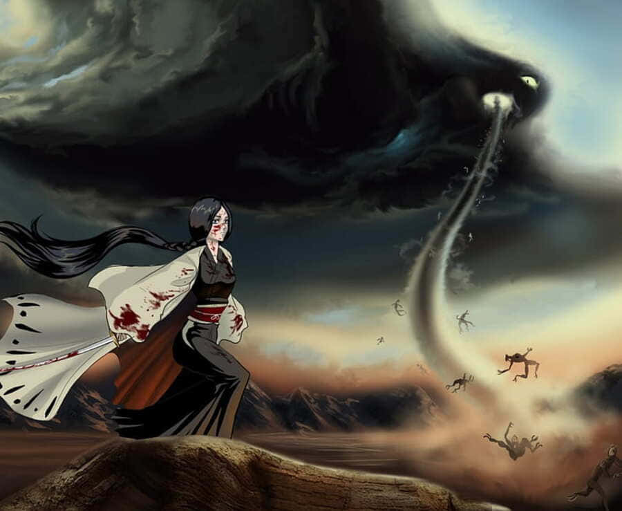 Captain Retsu Unohana, the leader of Squad Four in the Gotei 13." Wallpaper