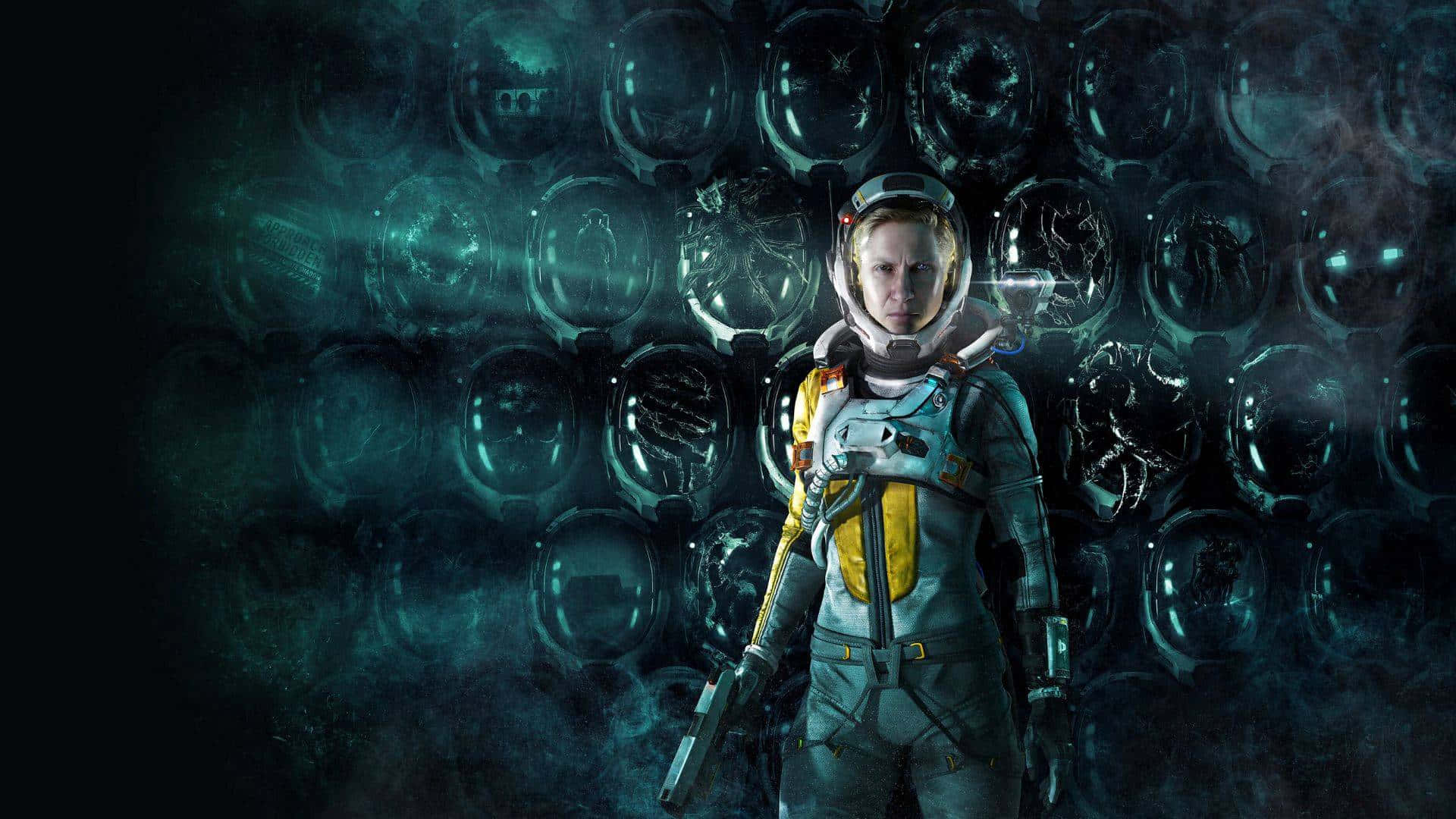 Returnal Space Suit Exploration Wallpaper