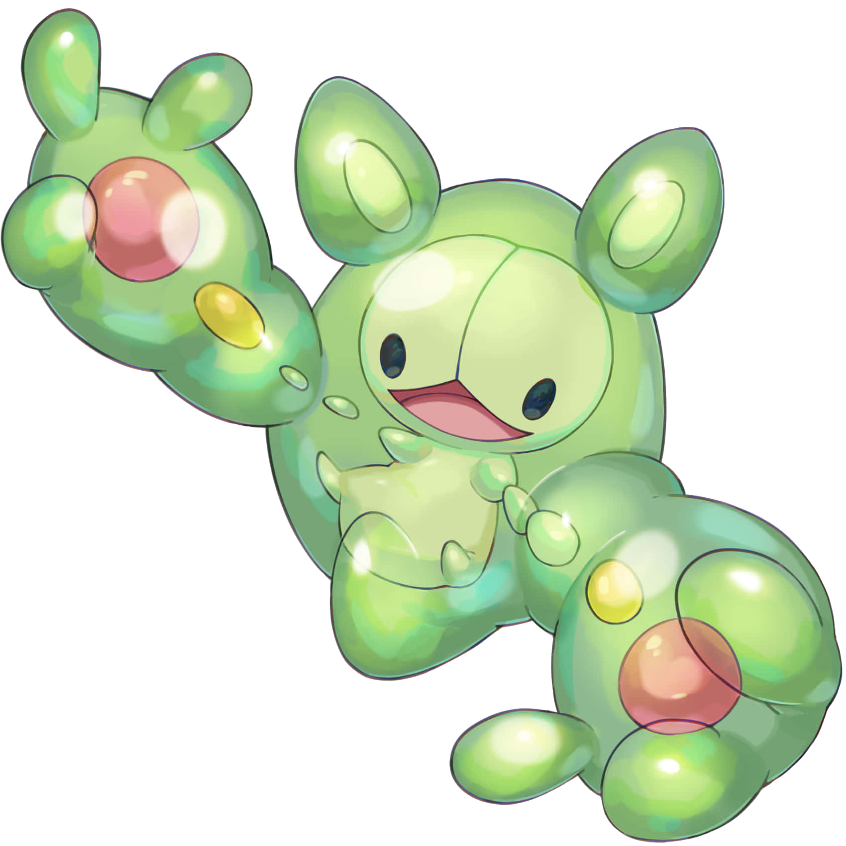 Reuniclusstarka Armar. (assuming This Is A Title Or Name For A Wallpaper Design Featuring Reuniclus With Strong Arms.) Wallpaper